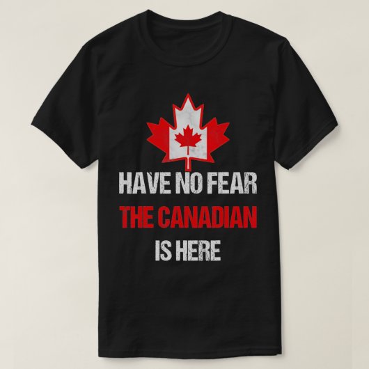 Proud Canadian Made in Canada Maple Leaf Flag T-Shirt (Design vorne)