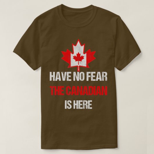 Proud Canadian Made in Canada Maple Leaf Flag T-Shirt (Design vorne)