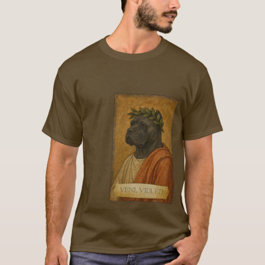 Proud Cane Corso "Veni, Vidi, Eti" T-Shirt (Vorderseite)