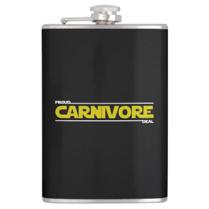 Proud Carnivore. Deal. Flachmann