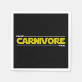 Proud Carnivore. Deal. Serviette (Vorderseite)