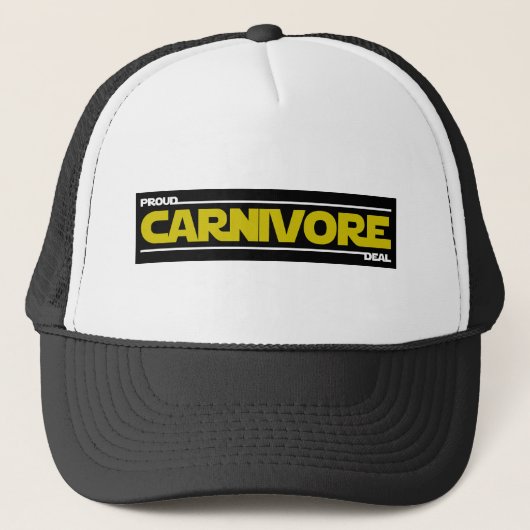 Proud Carnivore. Deal. Truckerkappe (Vorderseite)