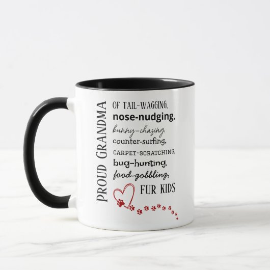 Proud Cat & Dog Grandma Mug Tasse (Links)