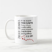 Proud Cat & Dog Momma Coffee Mug Kaffeetasse (Links)