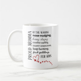 Proud Cat & Dog Momma Coffee Mug Kaffeetasse