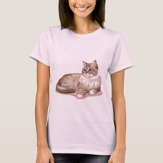 Proud Cat Eigner - Cat Lovers T-Shirt (Vorderseite)