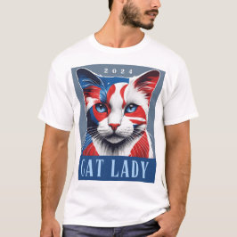 Proud Cat Lady Democrat 2024 US-Wahl T-Shirt