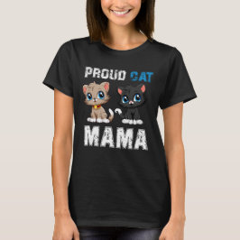 Proud Cat Mama, Funny Pet Owner Nationaler Heimtie T-Shirt