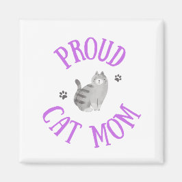 Proud Cat Mama Magnet