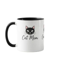 Proud Cat Mom Coffee Mug  Cute Pet Mom Gift