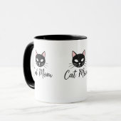 Proud Cat Mom Coffee Mug Cute Pet Mom Gift Tasse (Vorderseite Links)