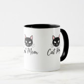 Proud Cat Mom Coffee Mug Cute Pet Mom Gift Tasse (VorderseiteRechts)