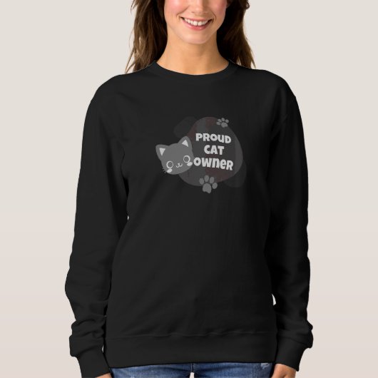 Proud Cat Owner Sweatshirt (Vorderseite)