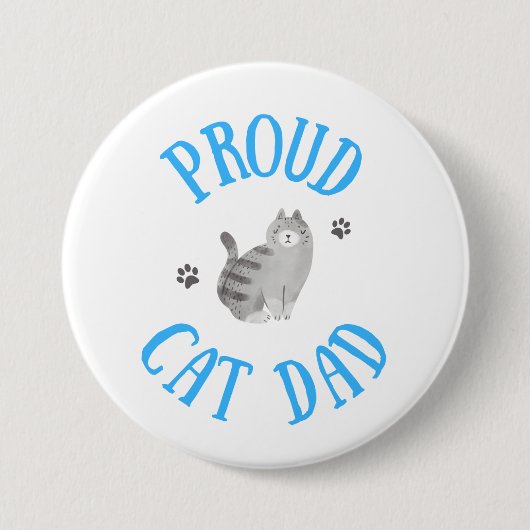 Proud Cat Vater Button (Vorderseite)