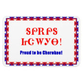Proud Cherokee 4 x 6 Premium Flexi Magnet (Horizontal)