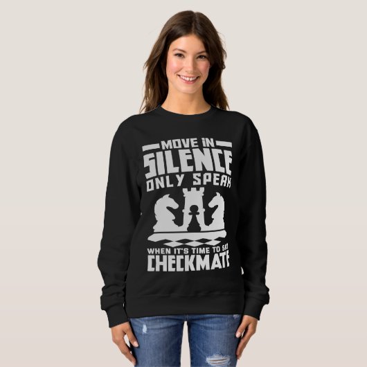 Proud Chess Player Checkmate Chess  Chess Sweatshirt (Vorne ganz)