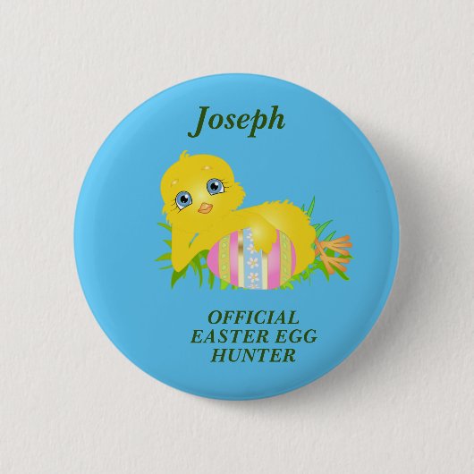 Proud Chick Oaster Egg Hunt Button (Vorderseite)