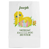 Proud Chick Oaster Egg Hunt Mittlere Geschenktüte (Rückseite)
