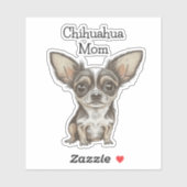 Proud Chihuahua-Mama Aufkleber (Blatt)