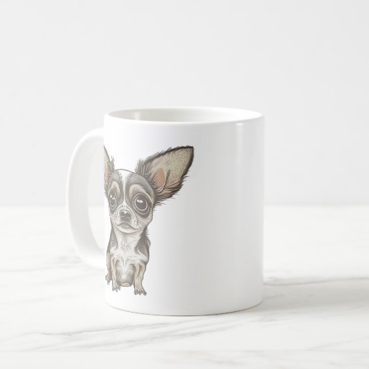 Proud Chihuahua-Mama | Funny Dog Kaffeetasse (Vorderseite Links)