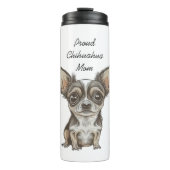 Proud Chihuahua-Mama | Funny Dog Thermosbecher (Vorderseite)