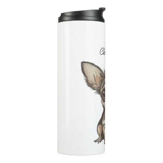 Proud Chihuahua-Mama | Funny Dog Thermosbecher (Nach links gedreht)