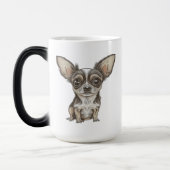 Proud Chihuahua-Mama | Funny Dog Verwandlungstasse (Links)