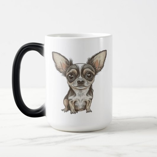 Proud Chihuahua-Mama | Funny Dog Verwandlungstasse (Links)