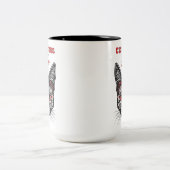 Proud Childless Cat Lady Zweifarbige Tasse (Mittel)