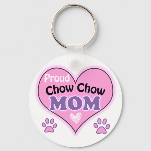 Proud Chow Chow Mama Schlüsselanhänger (Vorderseite)