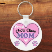 Proud Chow Chow Mama Schlüsselanhänger (Vorderseite)