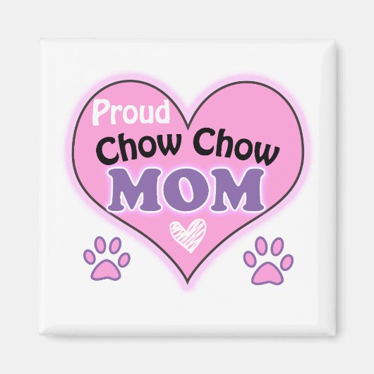 Proud Chow Chow Mutter Magnet (Vorne)