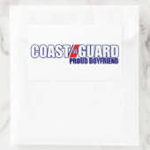 Proud Coast Guard Boyfriend Rechteckiger Aufkleber (Tasche)