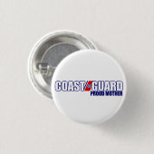 Proud Coast Guard Mutter Button (Vorne & Hinten)