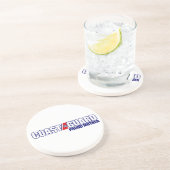 Proud Coast Guard Mutter Sandstein Untersetzer (Seite)