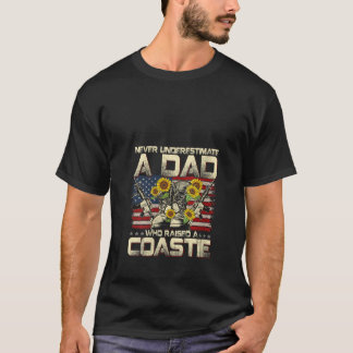 Proud Coastie Vater USA Military Veteran Küstenwac T-Shirt