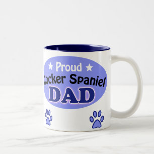 Proud Cocker Spaniel Vater Zweifarbige Tasse