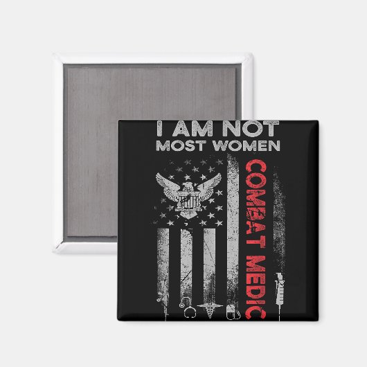Proud Combat Field Medic Veteran Soldat gibt Com Magnet (Vorderseite/Rückseite)