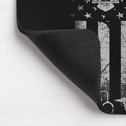 Proud Combat Field Medic Veteran Soldat gibt Com Mousepad (Ecke)