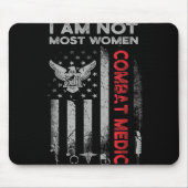 Proud Combat Field Medic Veteran Soldat gibt Com Mousepad (Vorne)