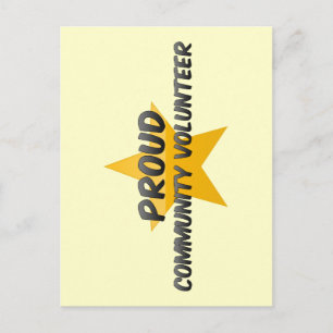 Proud Community Volunteer Postkarte