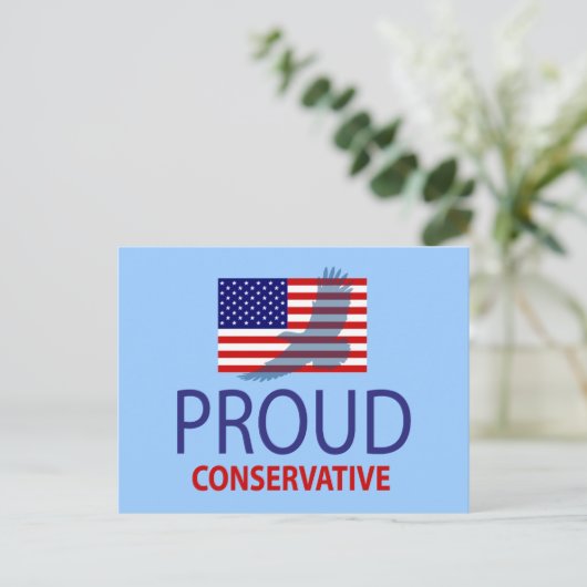 Proud Conservative Postkarte (Stehend Vorderseite)