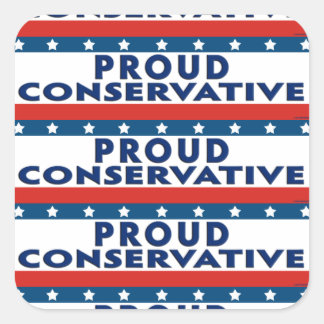 Proud Conservative Quadratischer Aufkleber