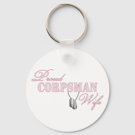 Proud Corpsman-Ehefrau Schlüsselanhänger (Vorderseite)