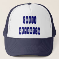 Proud Court Reporter Marineblau weißen Brief hat