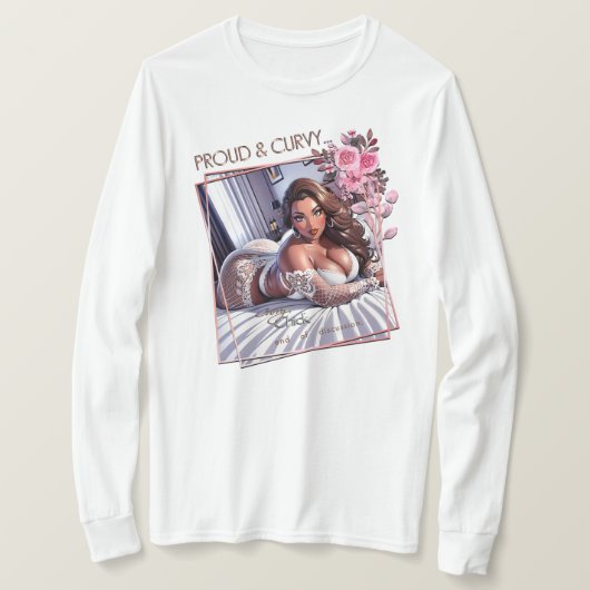 Proud & Curvy Body Positioning T-Shirt (Design vorne)