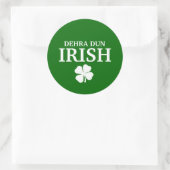 Proud Custom Dehra Dun Irish City T - Shirt Runder Aufkleber (Tasche)