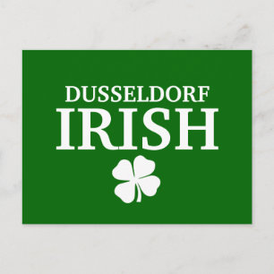 Proud Custom Dusseldorf Irish City T - Shirt Postkarte