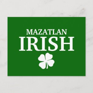 Proud Custom Mazatlan Irish City T - Shirt Postkarte