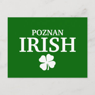 Proud Custom Poznan Irish City T - Shirt Postkarte